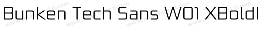 Bunken Tech Sans W01 XBoldIt Regular字体转换